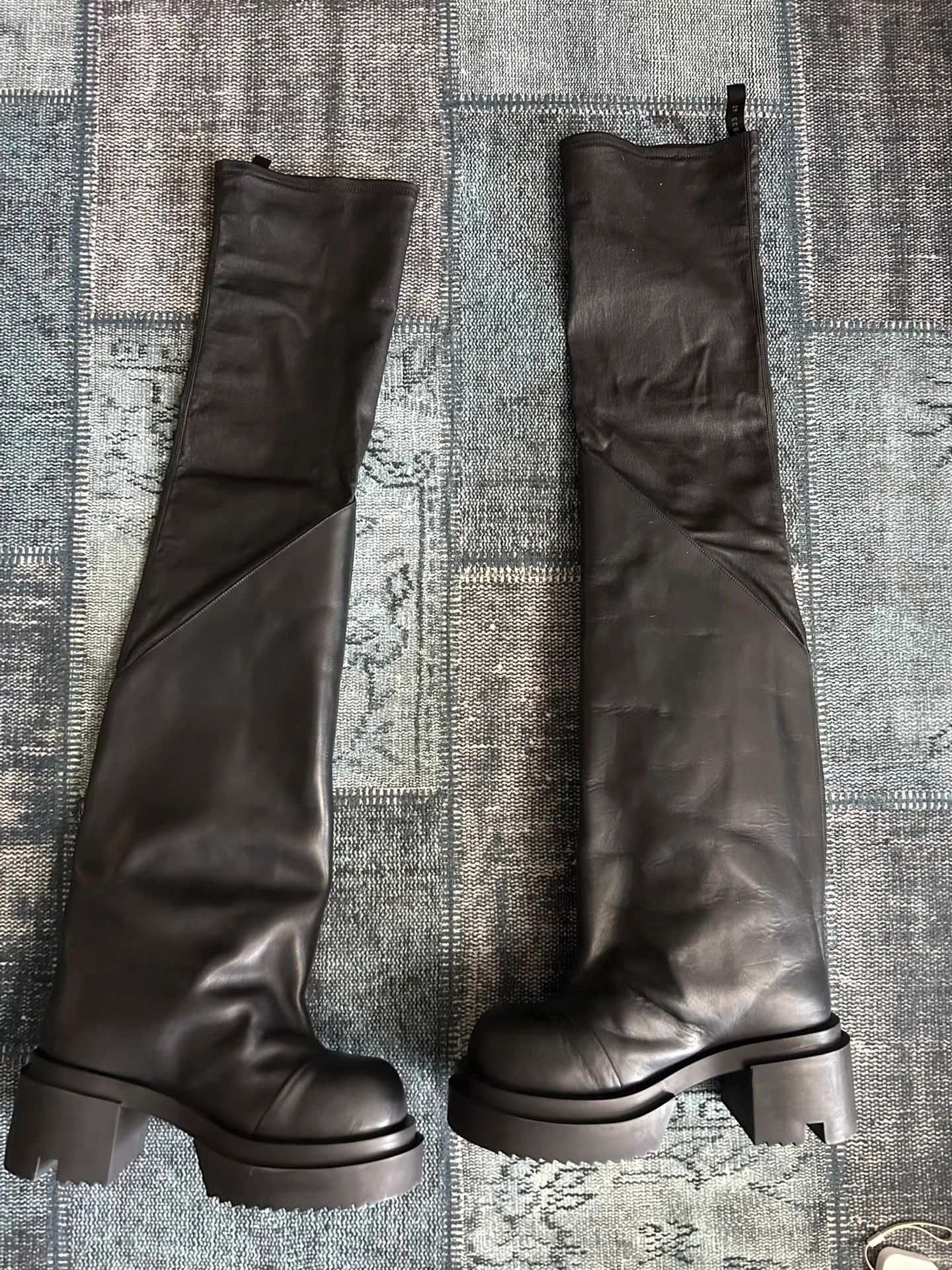 Rick Owens Rick Owens Runway High-Top Leather Boots Size US 10 / IT 40 - 3 Thumbnail