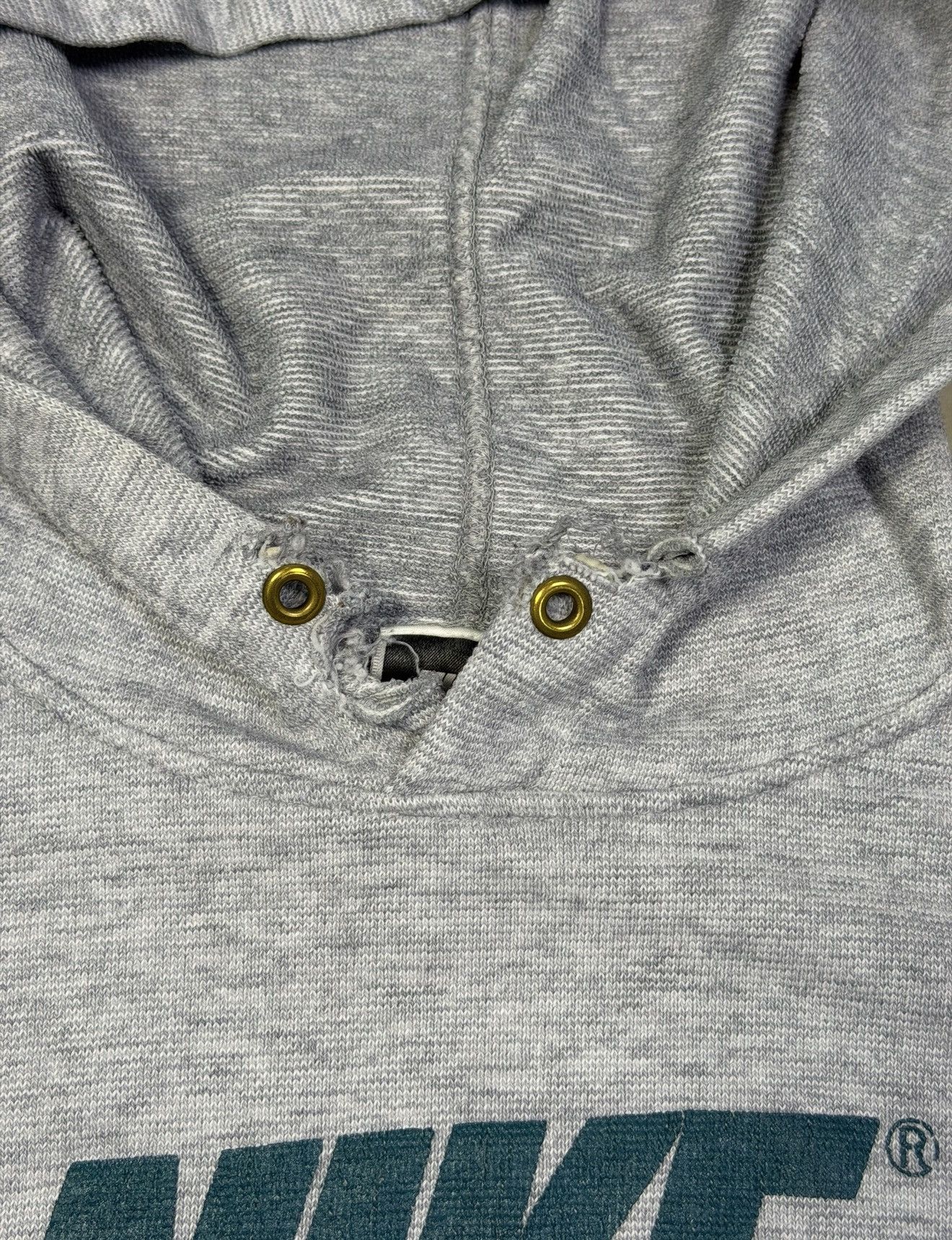 Nike *RARE* VINTAGE 1990s 90s NIKE JAPAN CORP DISTRESSED HOODIE Size US L / EU 52-54 / 3 - 2 Thumbnail