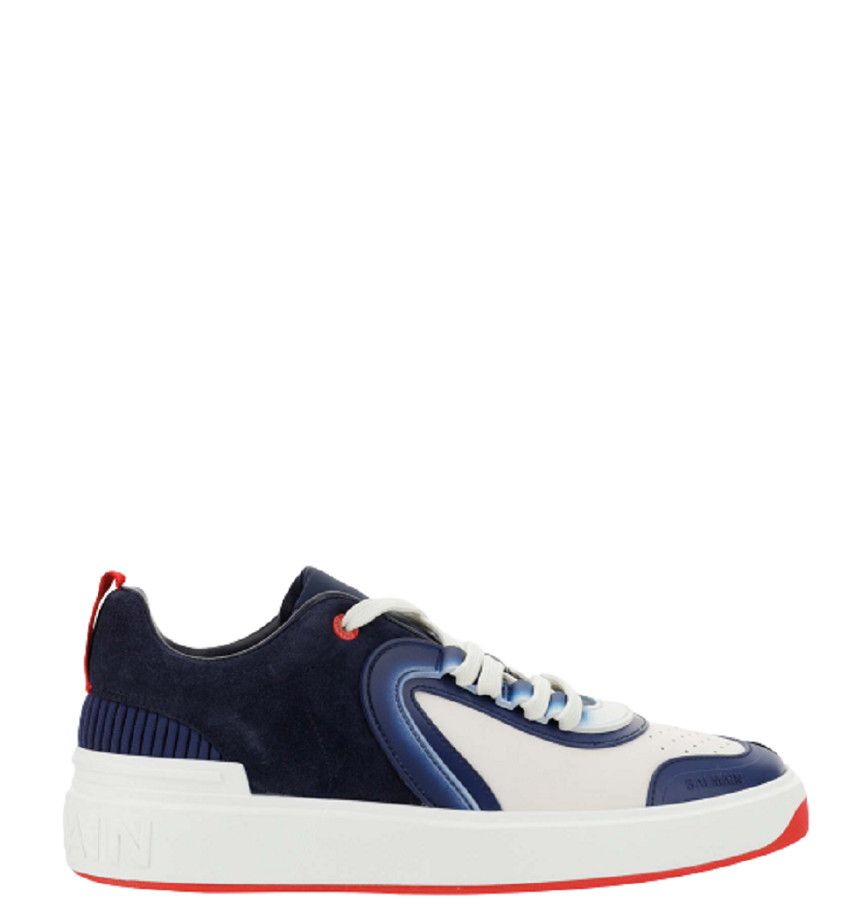 Balmain o1y0426 Low-Top Sneakers in Blue/White Size US 8 / EU 41 - 1 Thumbnail
