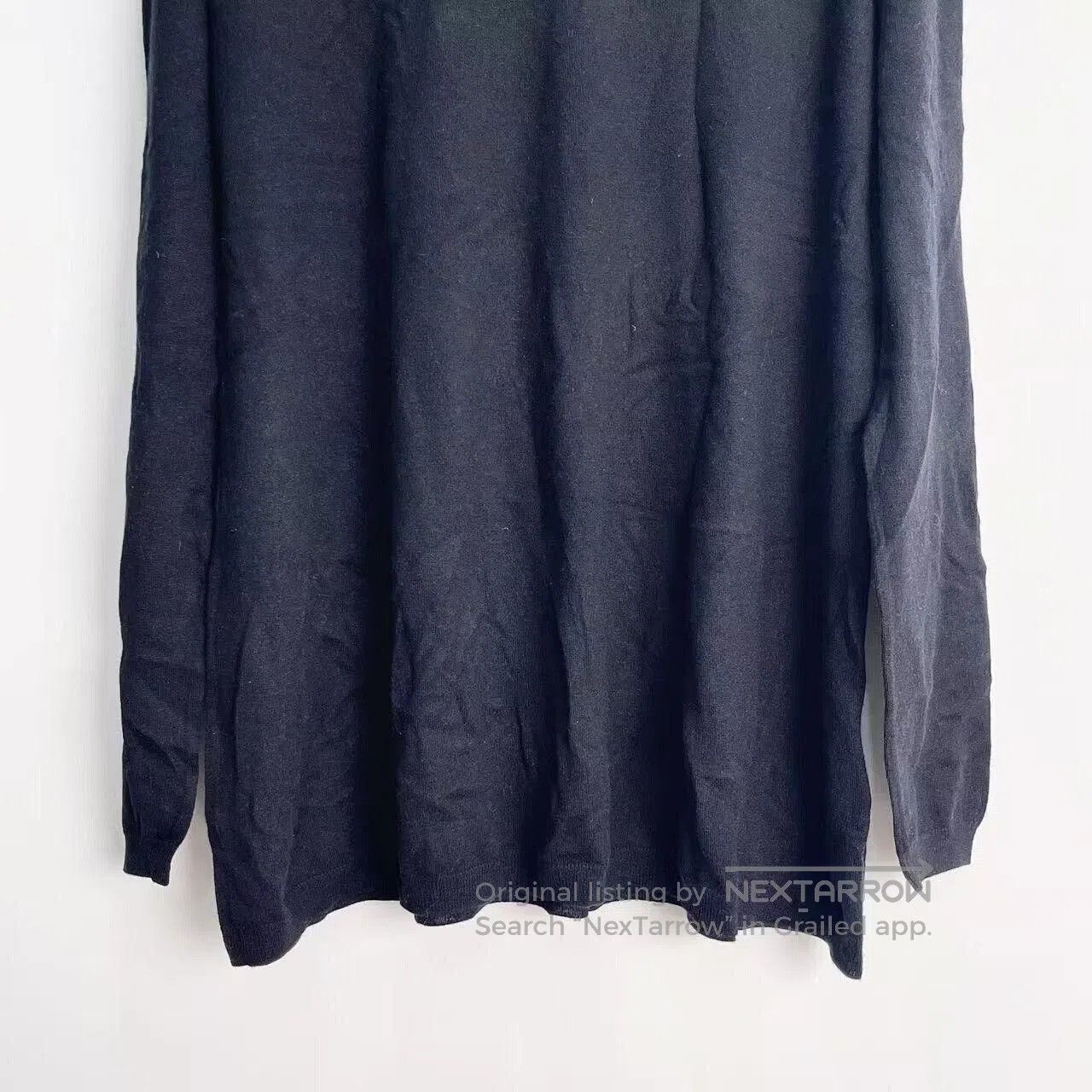Valentino Valentino Black Cashmere Long Sleeve Top. Size US L / EU 52-54 / 3 - 4 Thumbnail