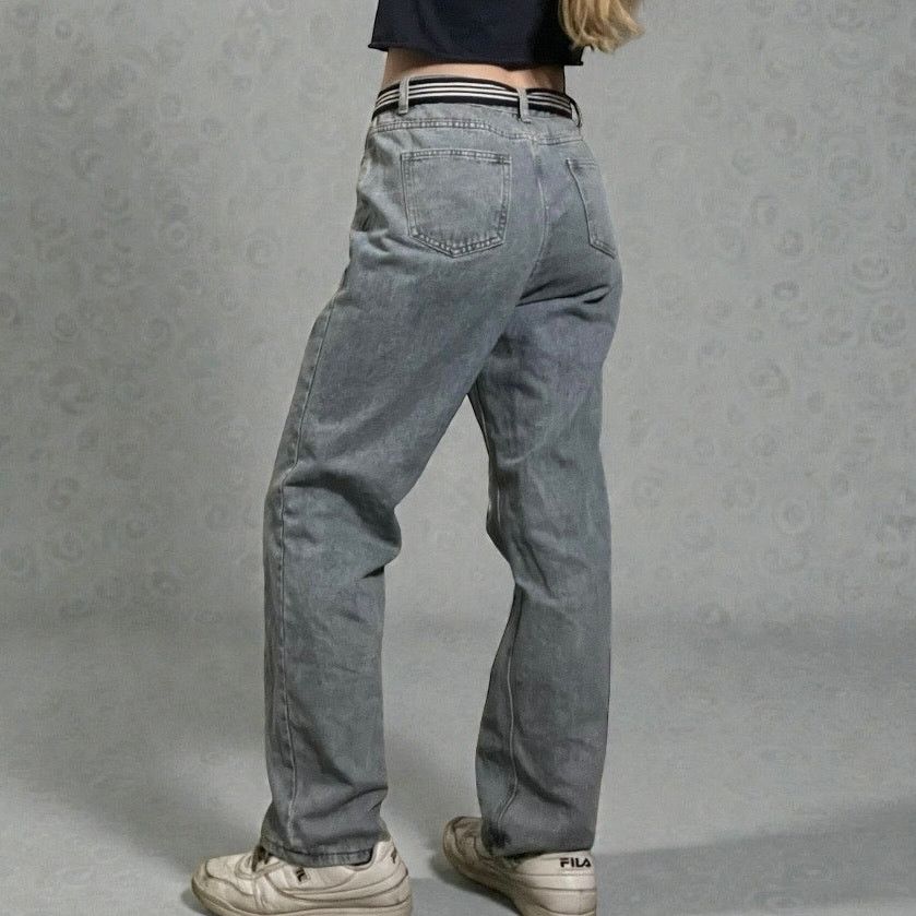 Nasty Gal Nasty Gal Distressed High Rise Relaxed Fit Jeans Size 28" / US 6 / IT 42 - 4 Thumbnail