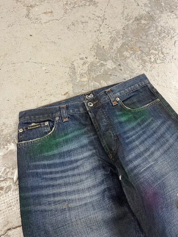 Dolce & Gabbana AW2001 Dolce & Gabbana Pins Blue Faded Denim Jeans Size US 32 / EU 48 - 6 Thumbnail