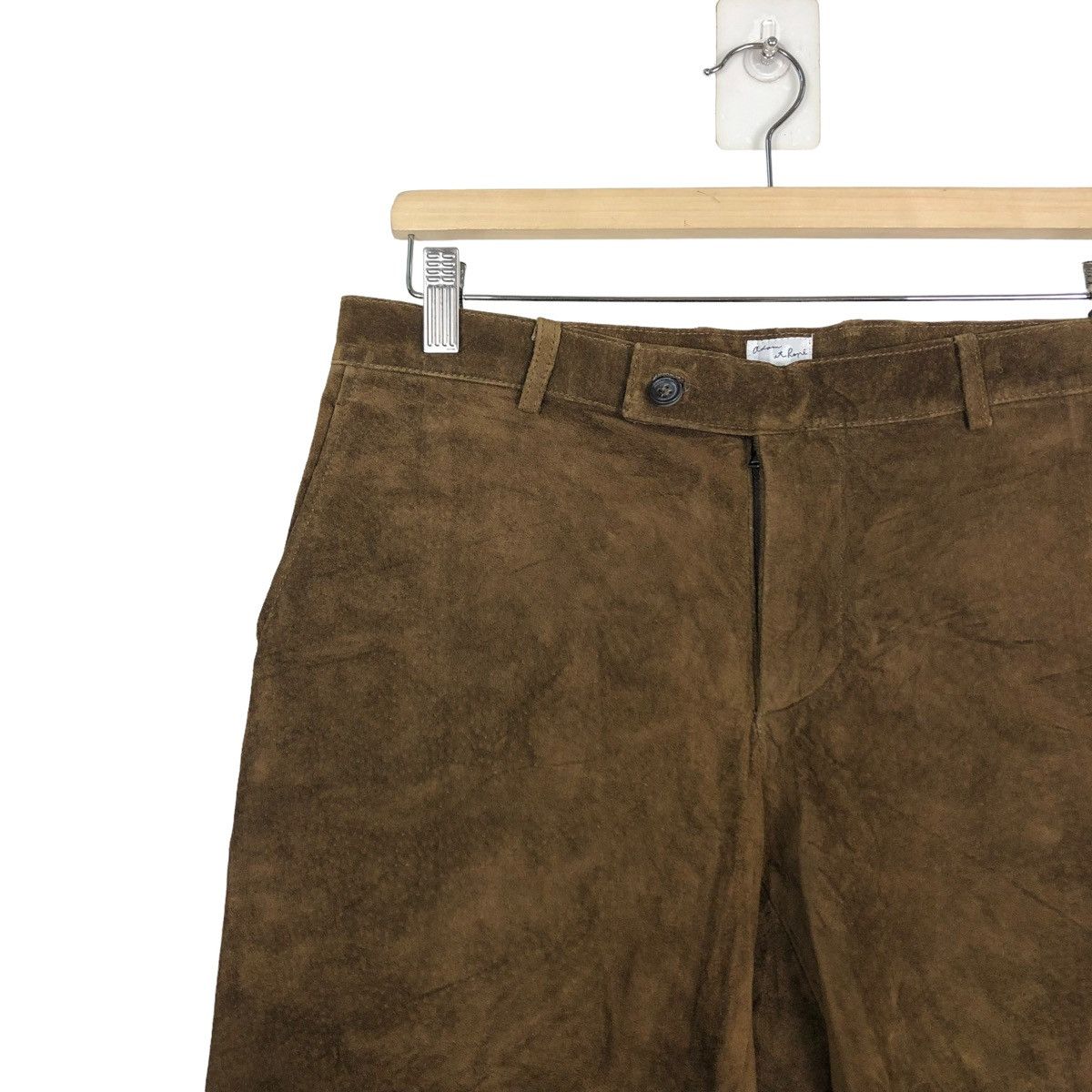 ADAM ET ROPE 🔥VTG SHORT PANTS LEATHER ADAM ET ROPE ISSEY MIYAKE Size US 32 / EU 48 - 6 Thumbnail