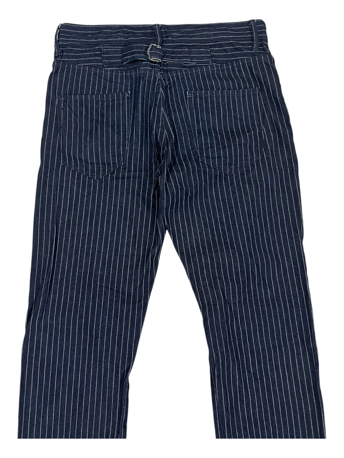 Indigo × Japanese Brand × Sugar Cane 🇯🇵 Made Indigo Wabash Buckle Back Denim Jeans Navy Produce Size US 31 - 3 Thumbnail