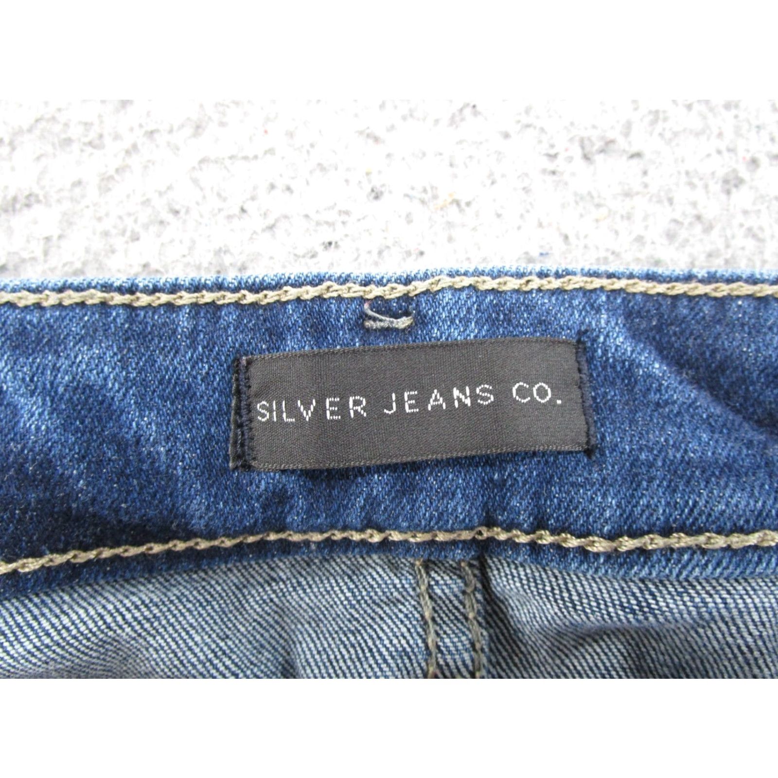 Silver Jeans Co. Silver Jeans Co Suki Straight Jeans Womens 29x31 Blue Stretch Denim 5-Pocket Regular Rise Mid Vintage No Size 29" - 4 Thumbnail