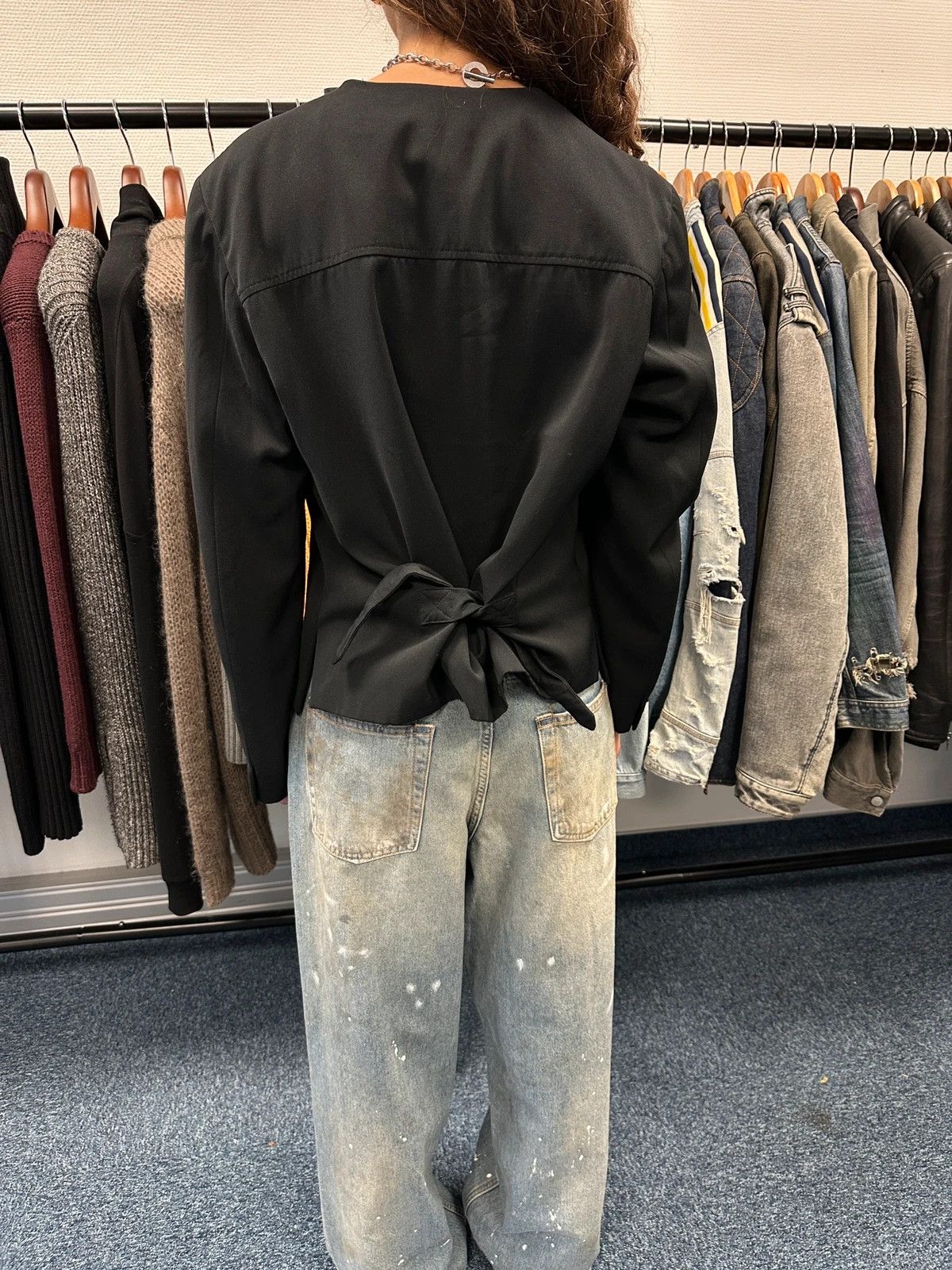 Marithe + Francois Girbaud Marithé + François Girbaud 90’s Dress Casual Black Jacket Size L / US 10 / IT 46 - 5 Thumbnail