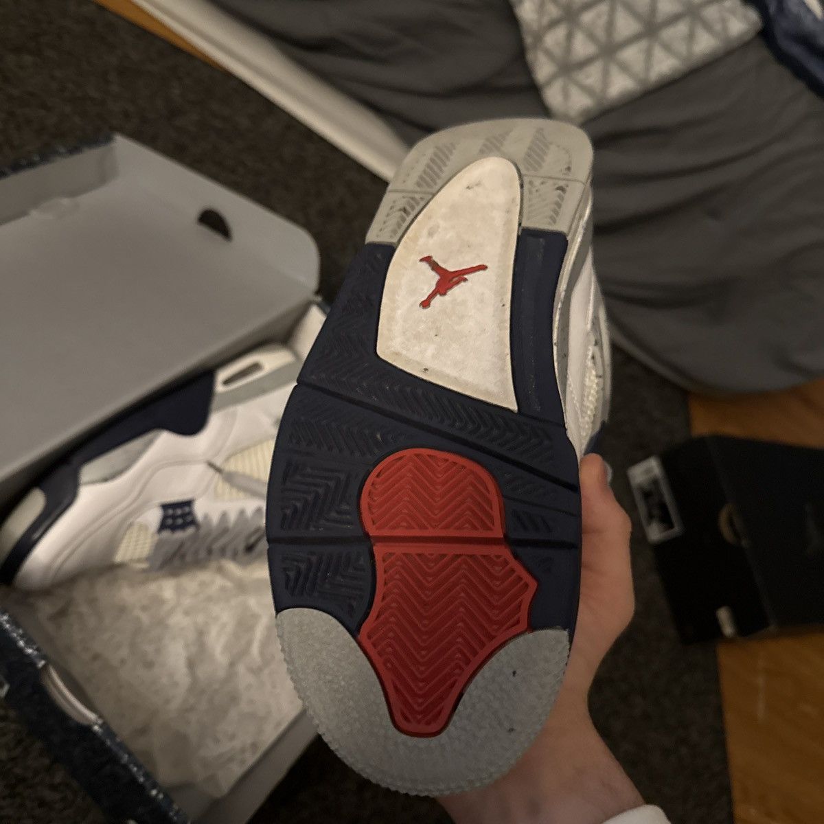 Jordan Brand Jordan 4 midnight navy Size US 8.5 / EU 41-42 - 4 Thumbnail