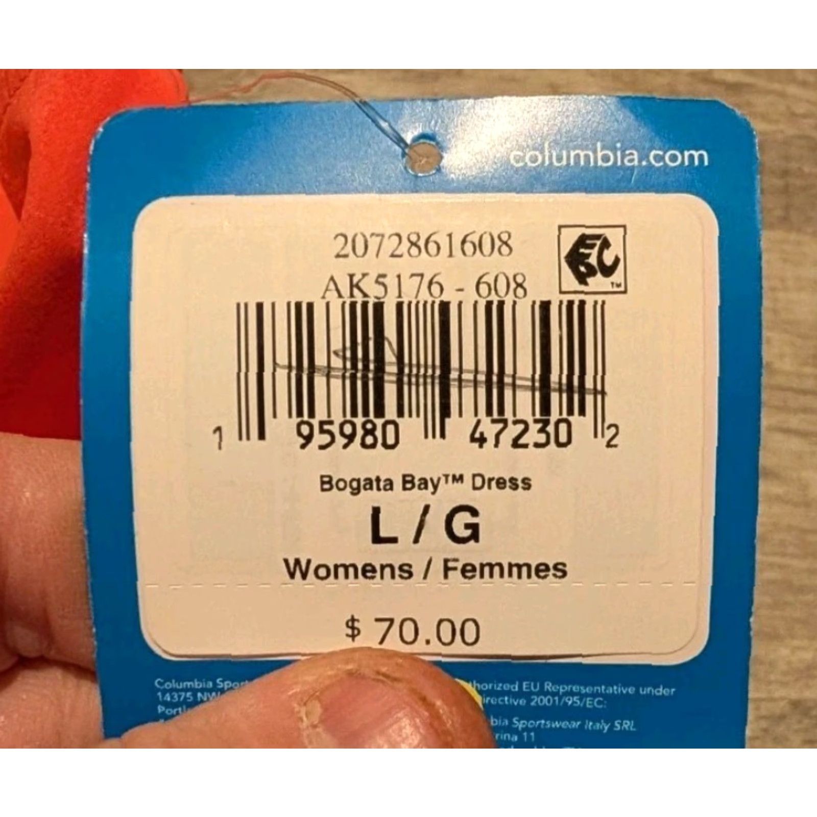 Vintage Columbia Bogota Bay Dress Women L Peach Tank Sleeveless Knee NWT Tie Waist Size L / US 10 / IT 46 - 5 Thumbnail