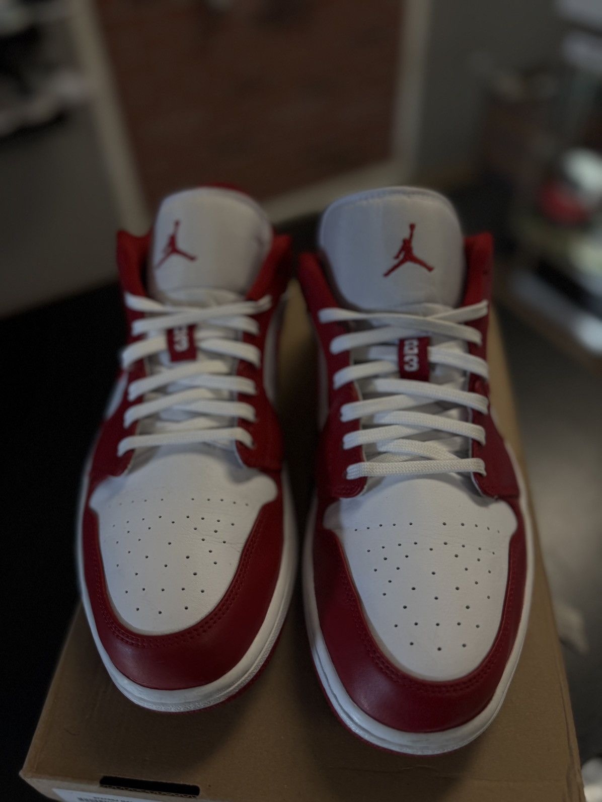 Jordan Brand × Nike Jordan 1 Low Too Gym Red Size 11 Clean Condition Size US 11 / EU 44 - 9 Thumbnail