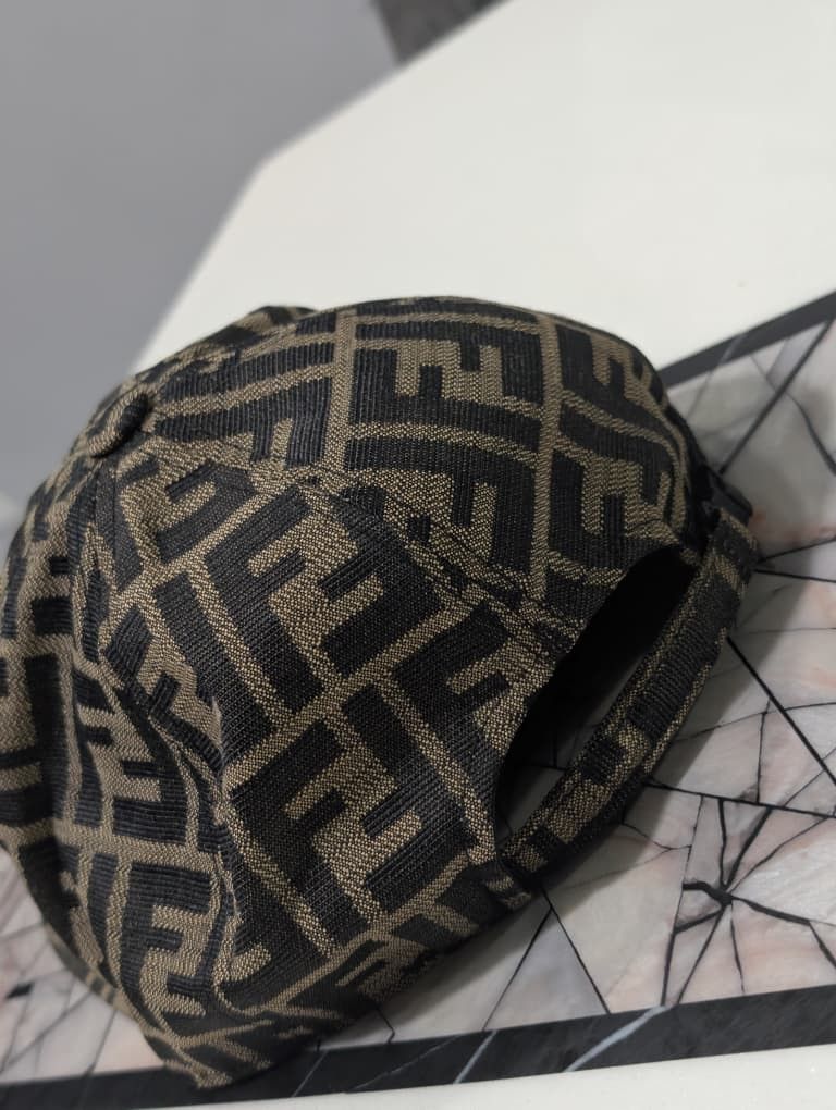 Fendi Fendi FF Monogram Cap – Brown/Black Size ONE SIZE - 2 Thumbnail