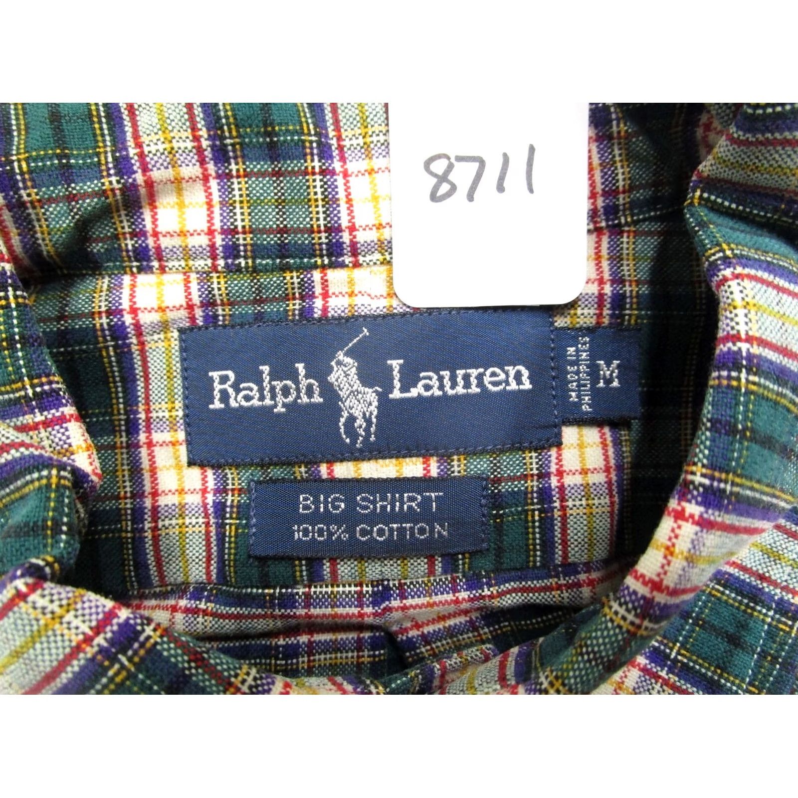 Ralph Lauren Ralph Lauren Shirt Men Medium Green Tartan Plaid Long Sleeve Button-Up Big Shirt Size US M / EU 48-50 / 2 - 7 Thumbnail