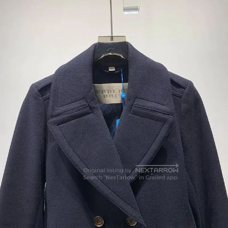 Burberry Burberry Navy Wool Women's Coat. Size XXS / US 00 / IT 34 - 5 Thumbnail