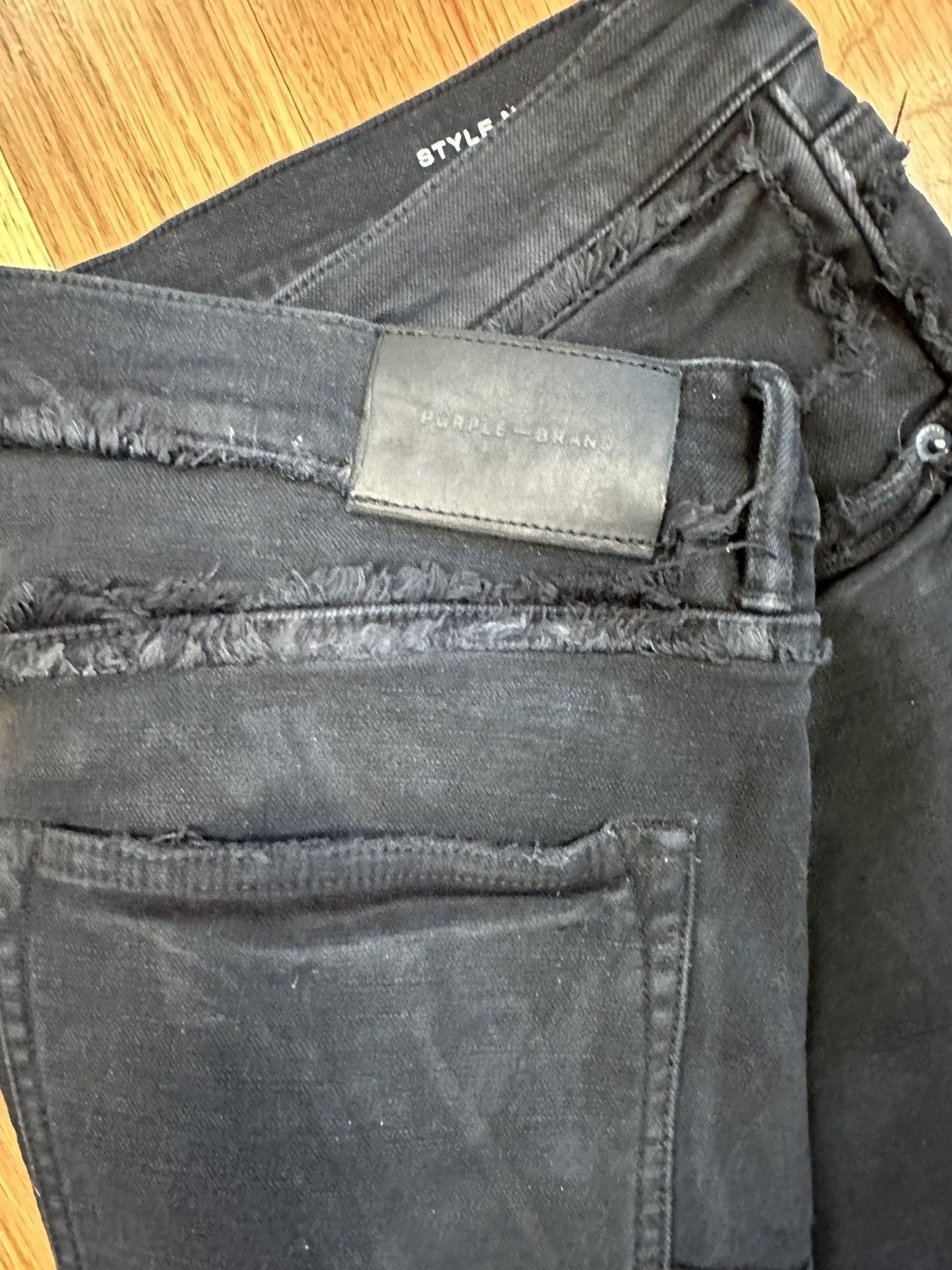 Purple Brand Purple Brand Inside Out Black Denim Jeans Size 36 Size US 36 / EU 52 - 4 Thumbnail