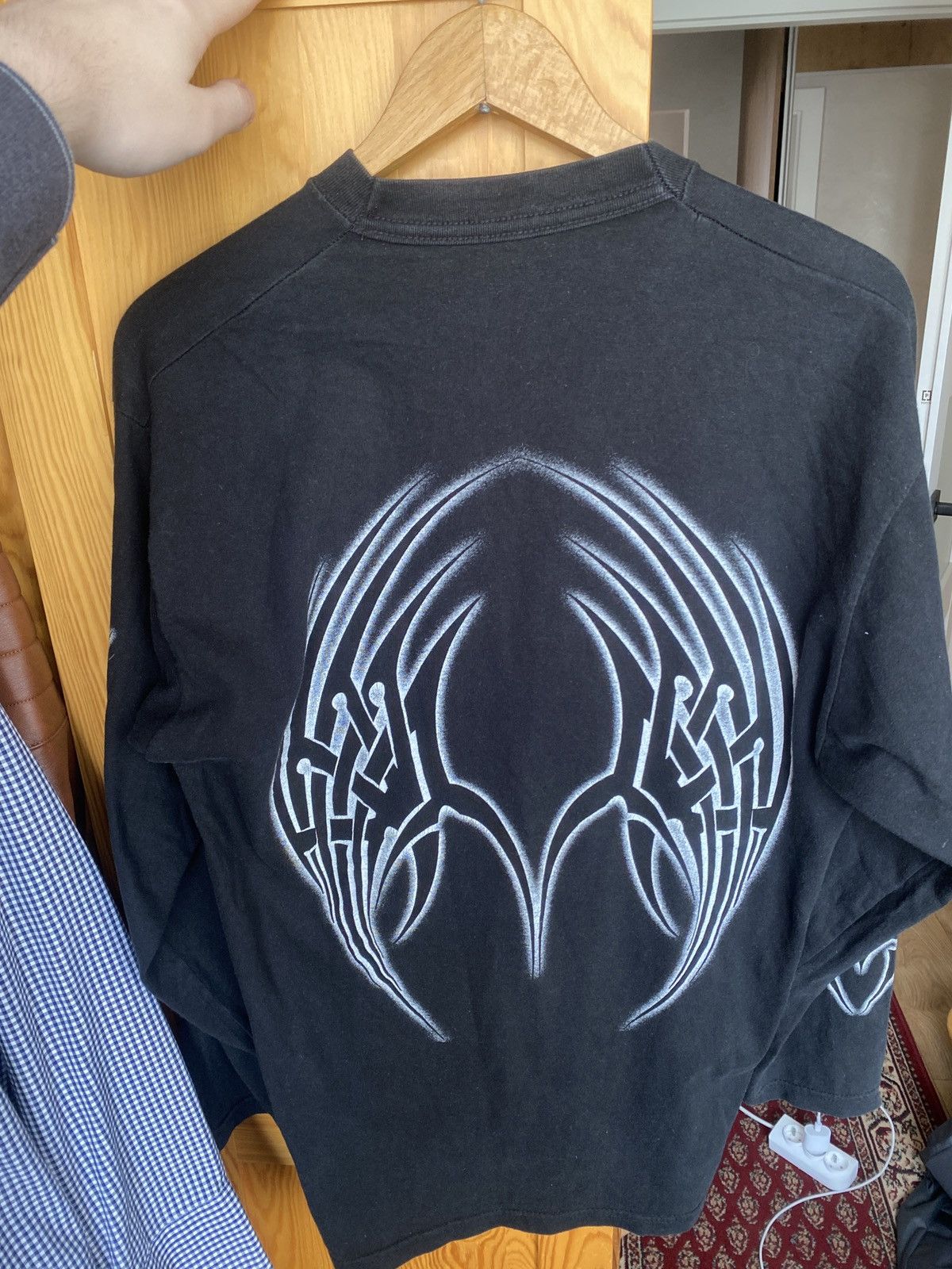 Other Tribal Allover Print Vintage Longsleeve 90s Size US L / EU 52-54 / 3 - 3 Thumbnail
