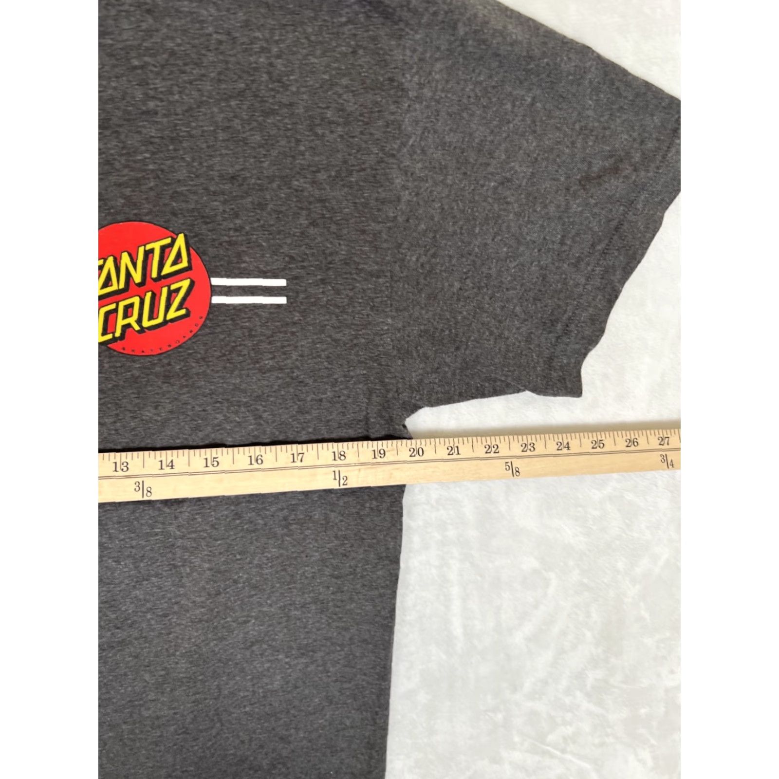 Vintage VINTAGE Santa Cruz T-Shirt Shirt Men M Gray 90s Beach Logo OG Double-Sided Size US M / EU 48-50 / 2 - 5 Thumbnail
