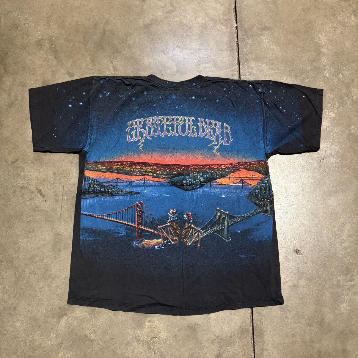 Grateful Dead Vintage 90s Grateful Dead Band T shirt San Francisco Bridge Size US XL / EU 56 / 4 - 8 Thumbnail