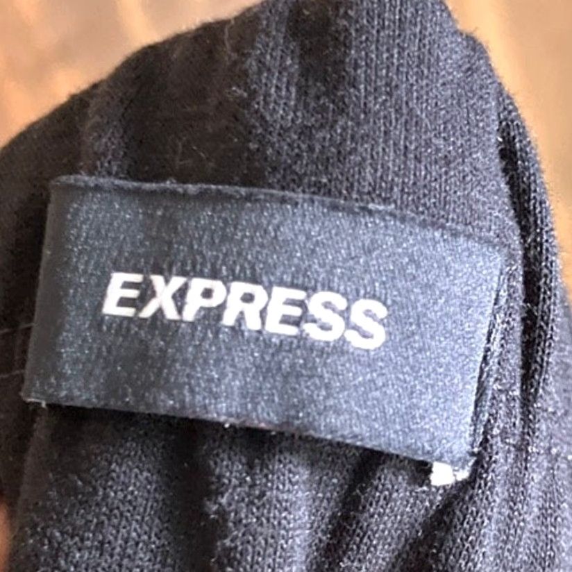 Express Express Pants Black High Rise Cropped Cargo Jogger XL Women Size 26" / US 2 / IT 38 - 4 Thumbnail