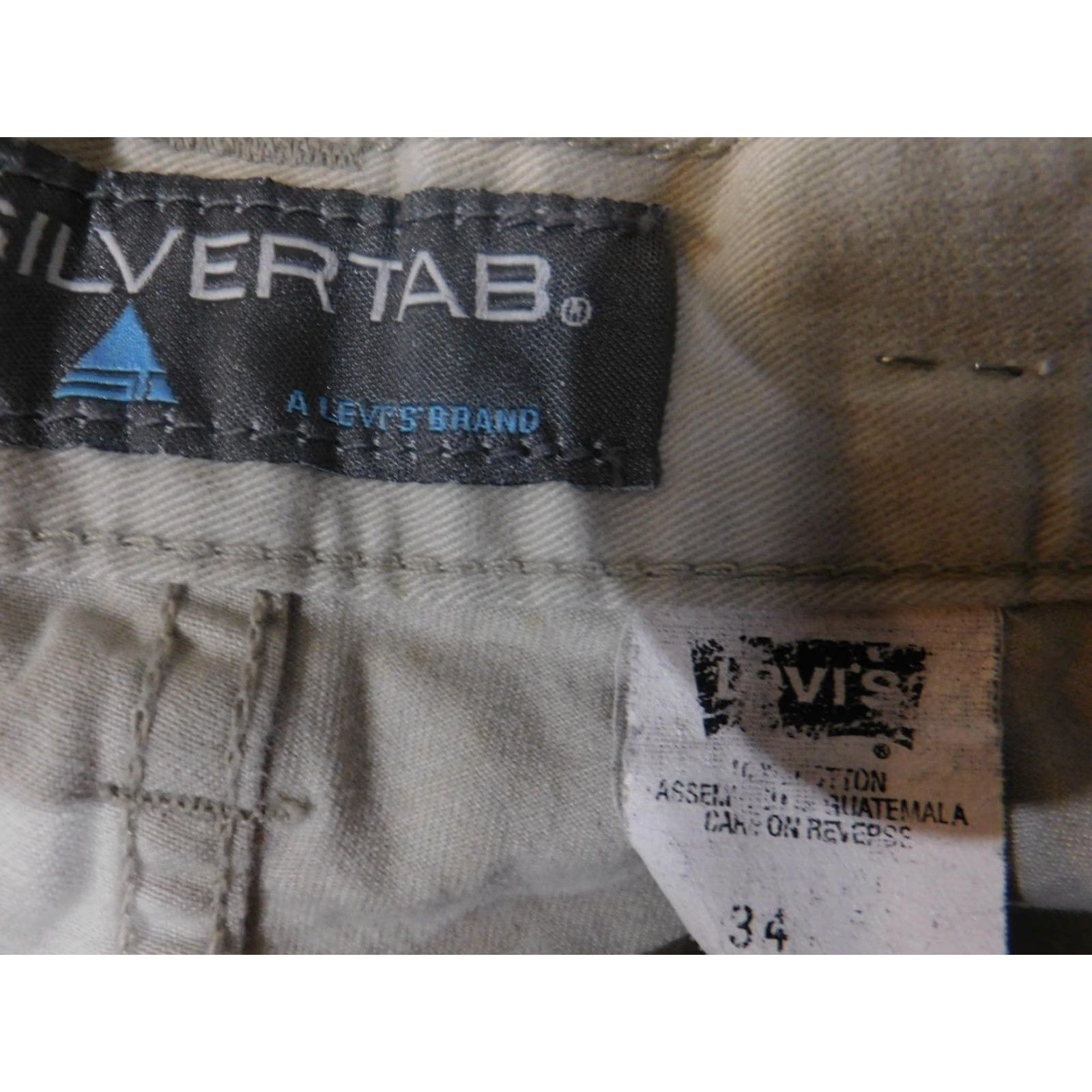 Levi's Levi's SilverTab Cargo Shorts Mens 34 Khaki Tan Utility Pockets Zip Fly Casual Size US 34 / EU 50 - 6 Thumbnail