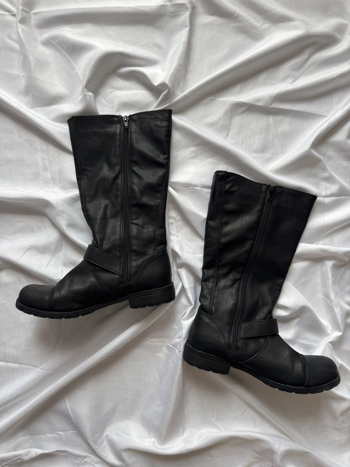 Hysteric Glamour Avant Garde Vintage Strap Details Faux Leather Boots Size US 8 / IT 38 - 6 Thumbnail