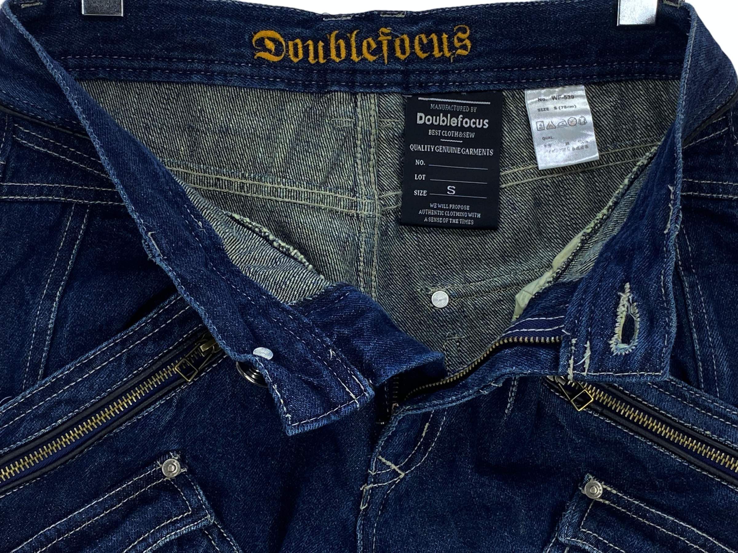 Japanese Brand Double Focus Cargo Jeans Multipocket Jeans Bondage Jeans Size US 29 - 11 Thumbnail