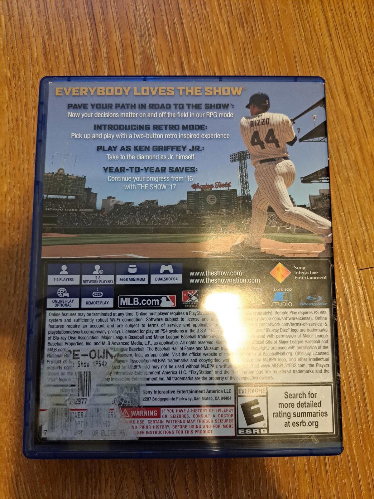MLB The Show 2017 PS4 Video Game Good Condition Size ONE SIZE - 2 Thumbnail