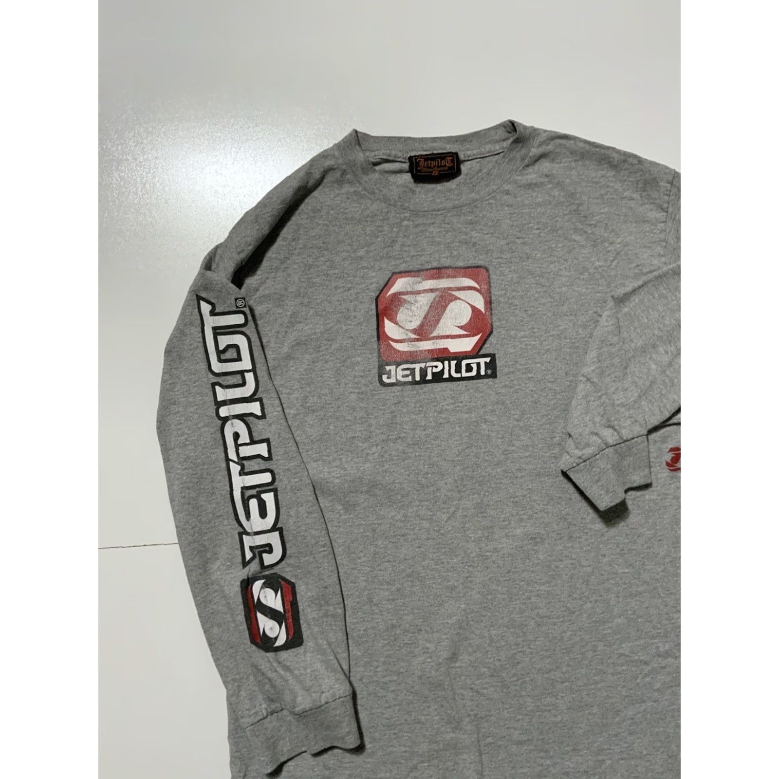 Essentials VINTAGE JetPilot Rider Essentials Down For The Cause Skate Surf L/S T-Shirt Sz.M Men Gray T-Shirt M Mens Size US M / EU 48-50 / 2 - 3 Thumbnail