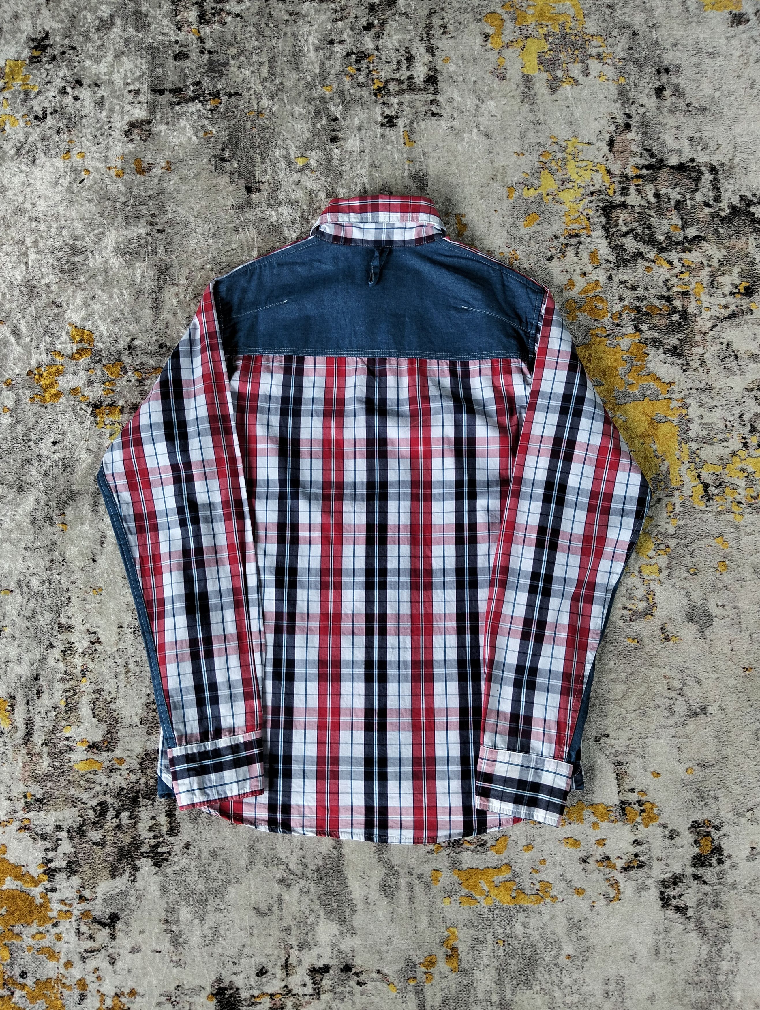 Comme des Garcons AD2005 CDG Junya Watanabe Patchwork Plaid Shirt Size US M / EU 48-50 / 2 - 6 Thumbnail