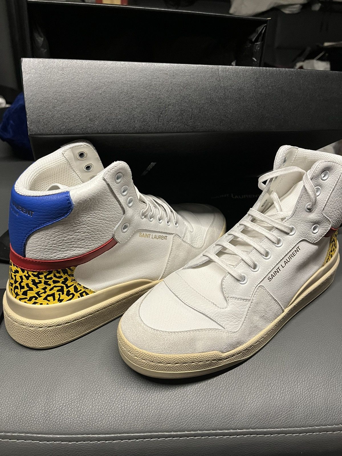 Saint Laurent Paris Super Runway Brand New Saint Laurent High Top Sneaker Size US 9 / EU 42 - 9 Thumbnail