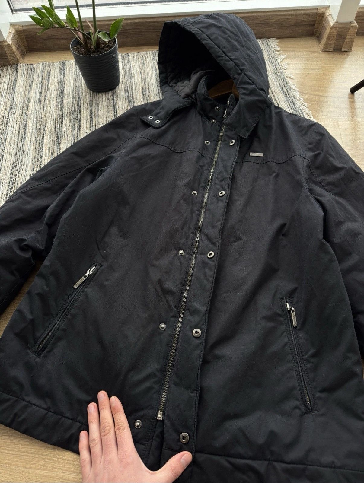 Yves Saint Laurent Yves Saint Lauren YSL Parka Long Jacket With Lining Black Size US L / EU 52-54 / 3 - 4 Thumbnail