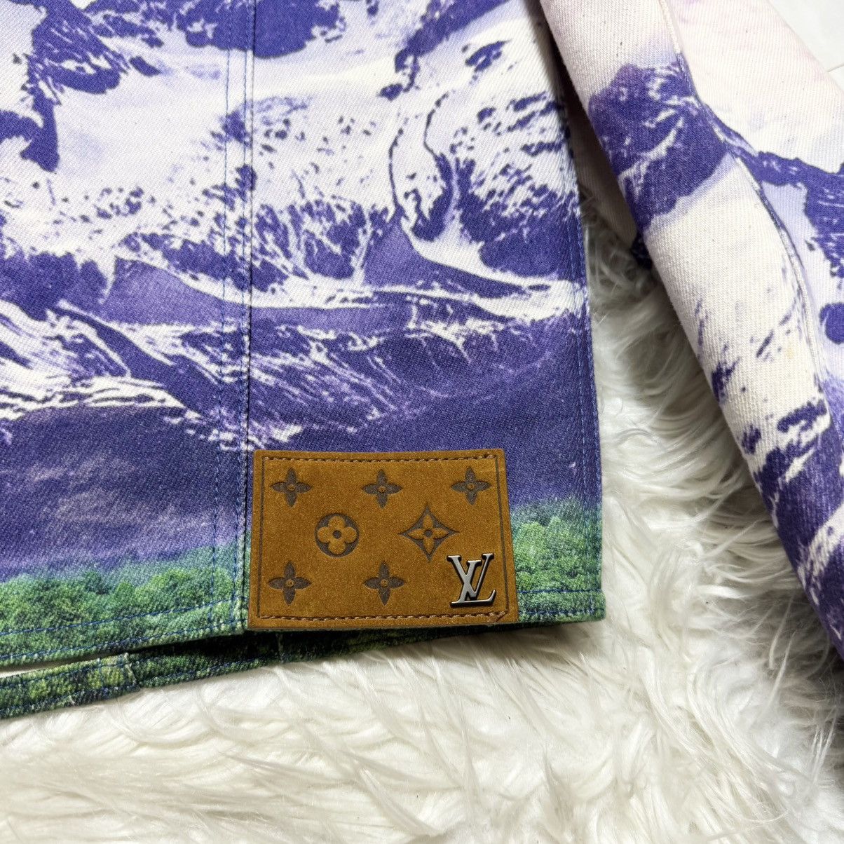 Louis Vuitton New Louis Vuitton Landscape Denim Jacket Monogram Leater Size US M / EU 48-50 / 2 - 14 Thumbnail
