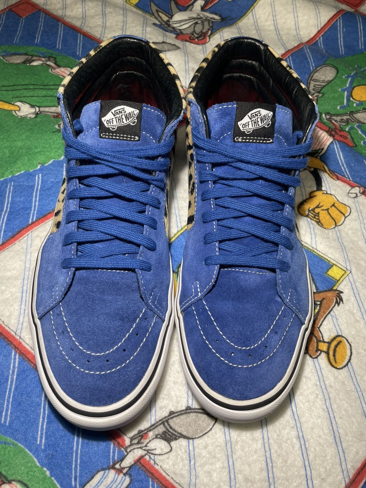 Supreme × Vans Supreme Vans Cheetah Velvet Royal Blue Sz 11.5 Size US 11.5 / EU 44-45 - 6 Thumbnail