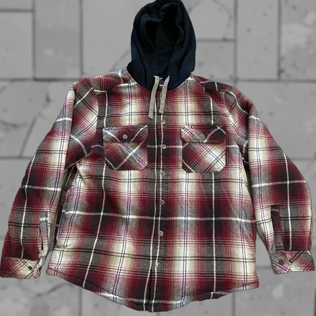 Vintage Legendary Outfitters Hoodie Mens Size L plaid quilt lined flannel Size US L / EU 52-54 / 3 - 1 Thumbnail