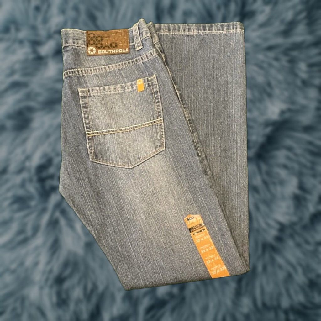 Southpole VINTAGE Southpole Jeans Baggy Slim Straight 32 NWT Mens 32x32 Grunge Y2K Skater Hip Hop Punk Size US 32 / EU 48 - 1 Thumbnail