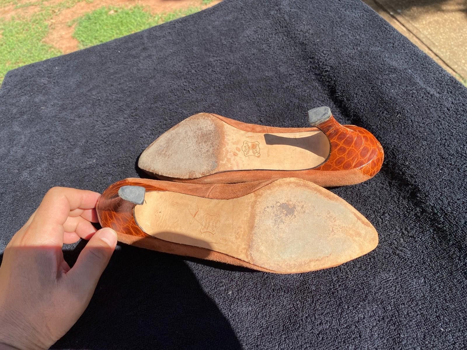 Nordstrom VINTAGE Nordstrom 70s heels size 9.5B (#S1001) Size US 9.5 / IT 39.5 - 9 Thumbnail