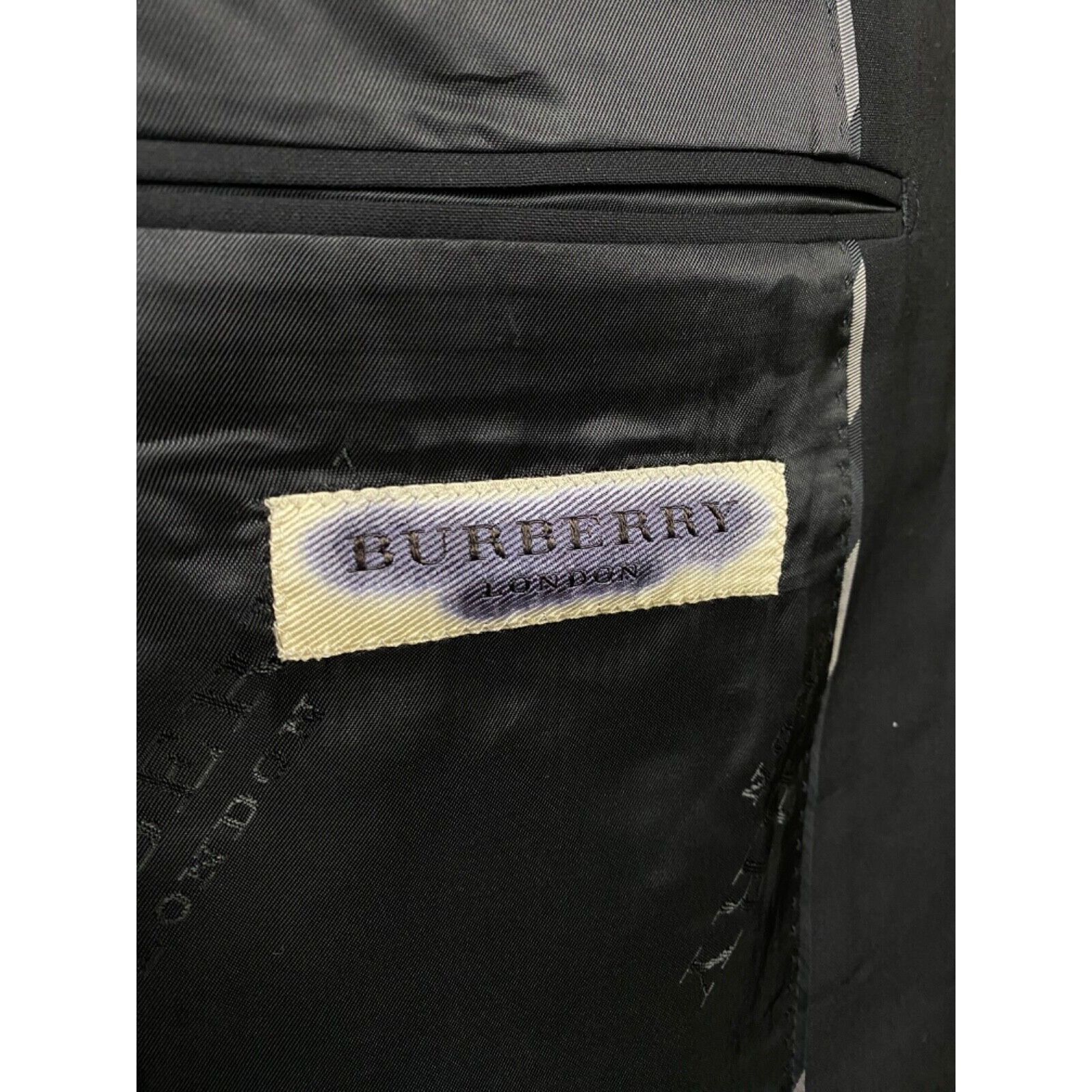 Burberry MINT! Burberry Slim Fit Men's Black Wool Blazer Sportcoat Ja Size 50R - 10 Thumbnail