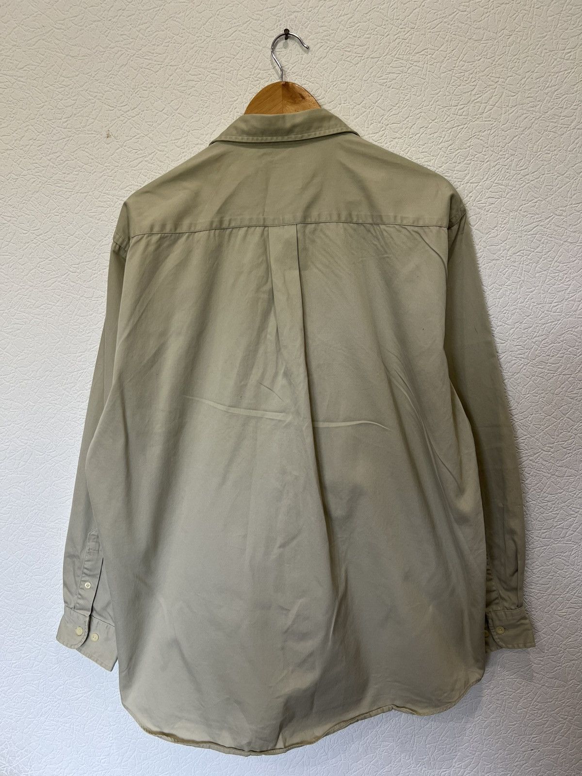 Burberry Thomas Burberry Beige Button Shirt Classic Vintage Size US XL / EU 56 / 4 - 9 Thumbnail