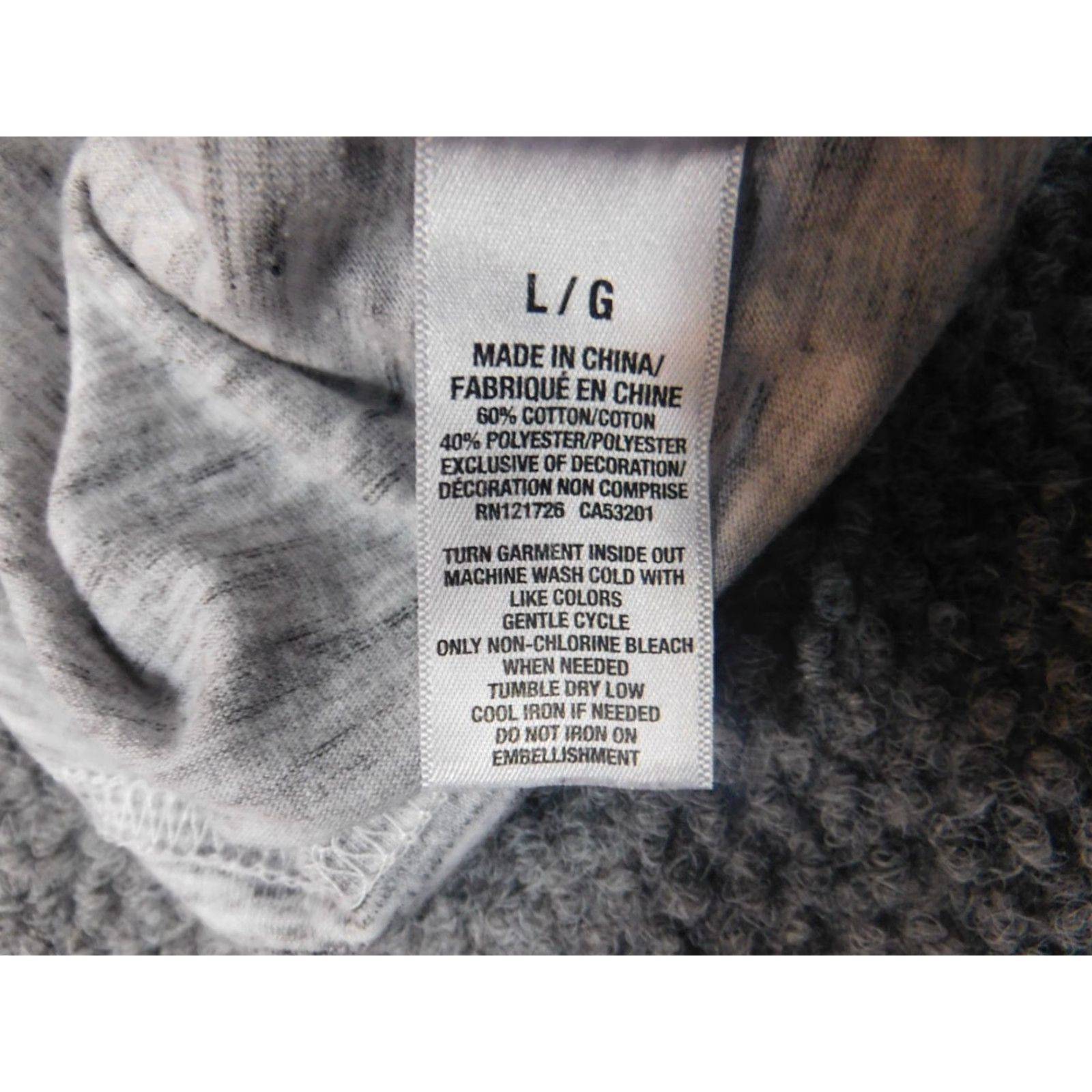 Aeropostale Aeropostale Shirt Mens Large Gray Stretch T-Shirt Crew Neck Short Sleeve Cotton Knit Logo Regular Vintage No Size US L / EU 52-54 / 3 - 6 Thumbnail