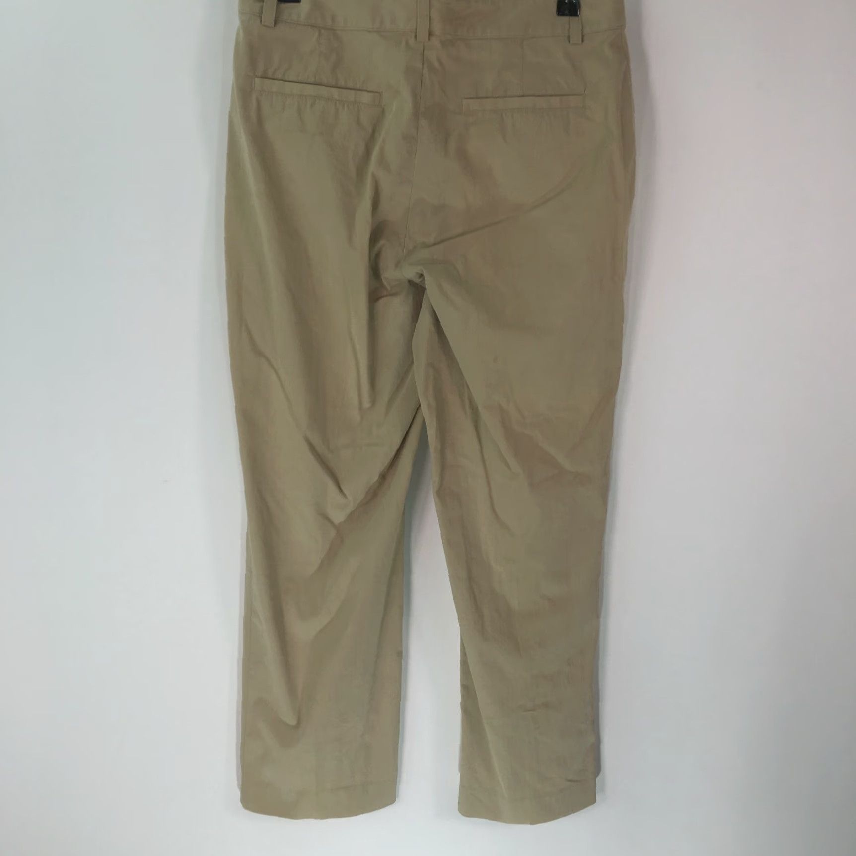 Banana Republic Banana Republic Women's Stretch Flat Front Dress Pants Size 8 Beige Casual Regular Fit Size 30" / US 8 / IT 44 - 2 Thumbnail
