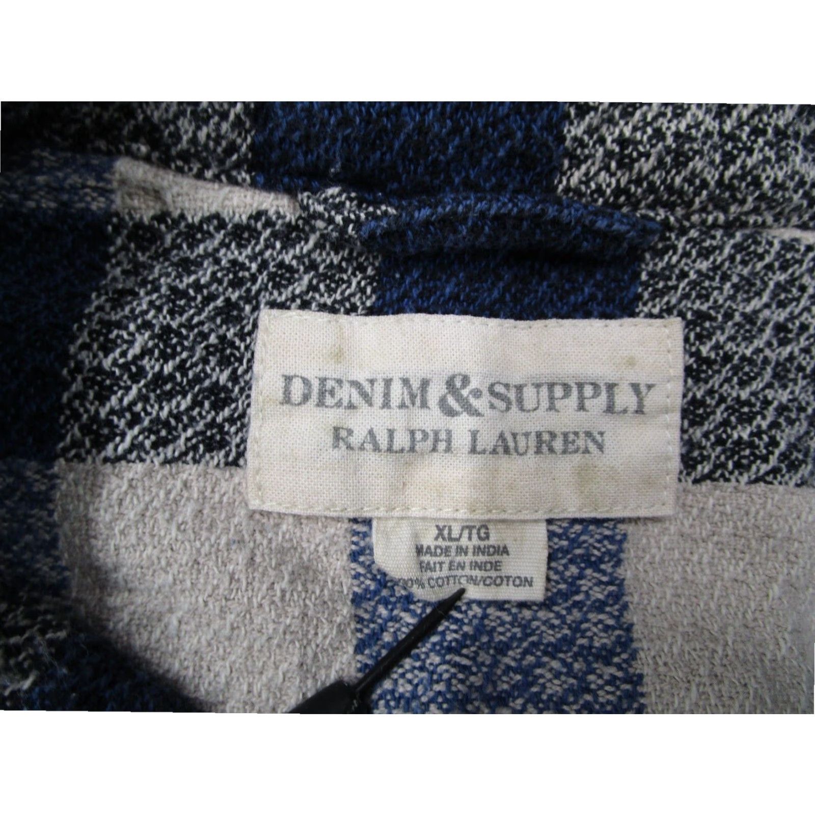 Ralph Lauren Ralph Lauren Denim Supply Mens XL Blue Check Long Sleeve Button Up Shirt Size US XL / EU 56 / 4 - 3 Thumbnail