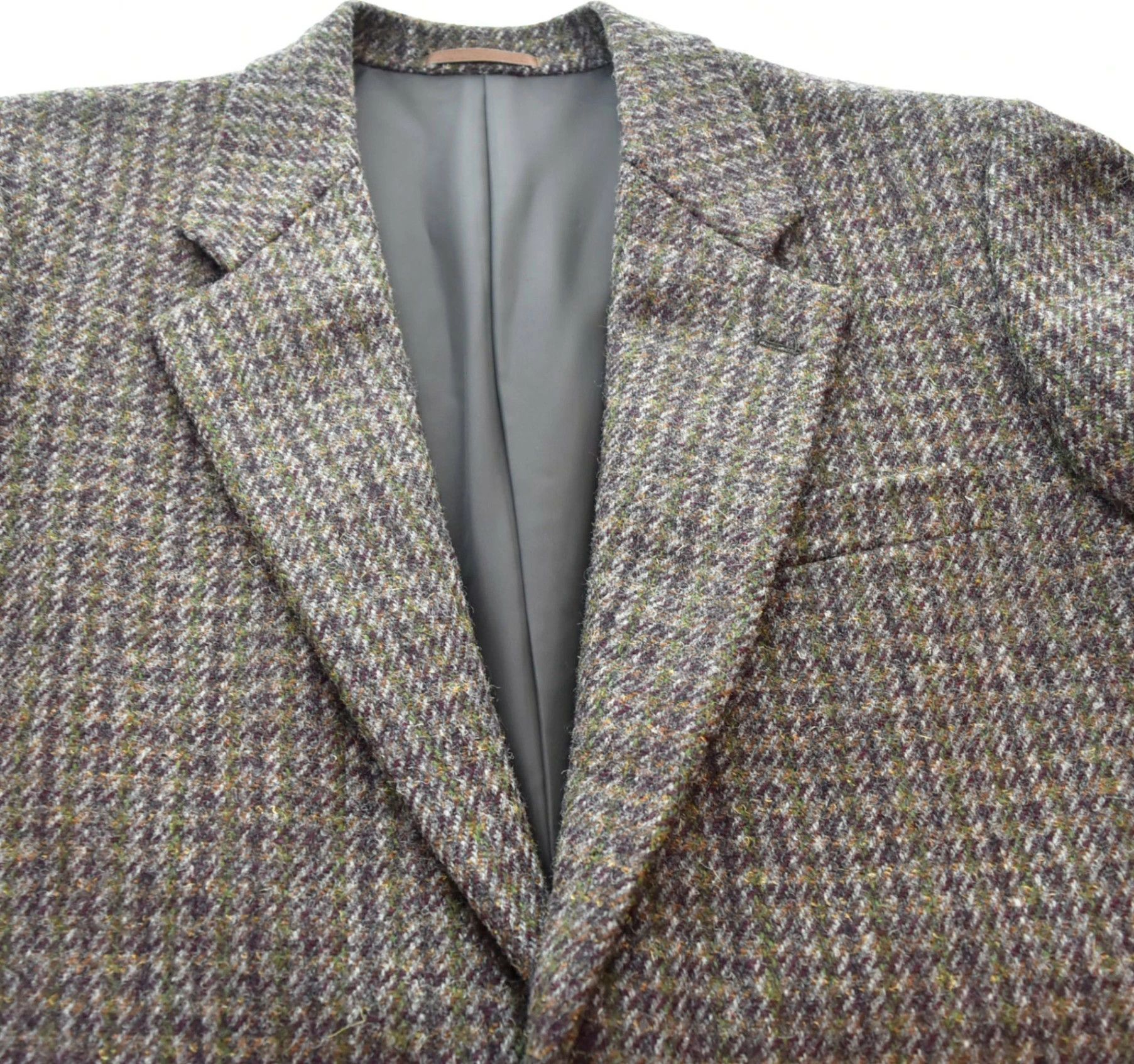Comme des Garcons Jacket Harris Tweed Tailored 2 Button Flap Pocket Brown Size US M / EU 48-50 / 2 - 3 Thumbnail