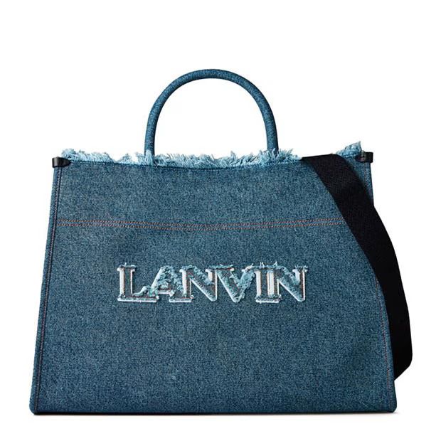 Lanvin o1g2r1mq1024 Size: OS / Tote Bag in Denim Blue Size ONE SIZE - 1 Thumbnail