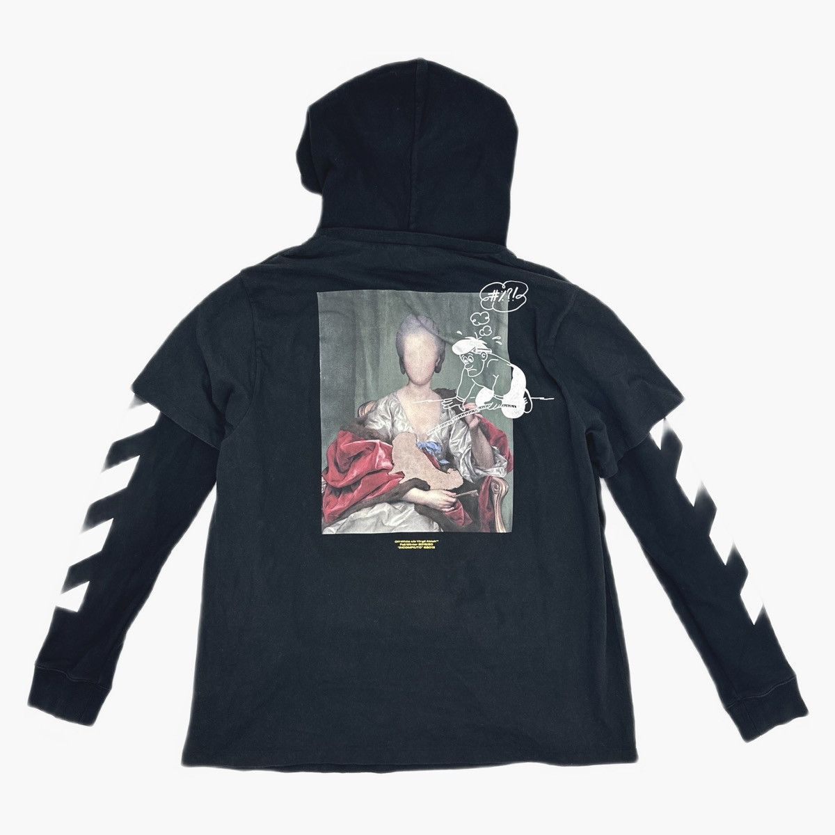 Off-White Off-White Diag Mariana Double Tee Hoodie Size US M / EU 48-50 / 2 - 1 Thumbnail