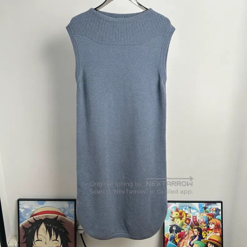 Hermes Hermes Mist Blue Round Neck Solid Sleeveless Dress Size XS / US 0-2 / IT 36-38 - 1 Thumbnail
