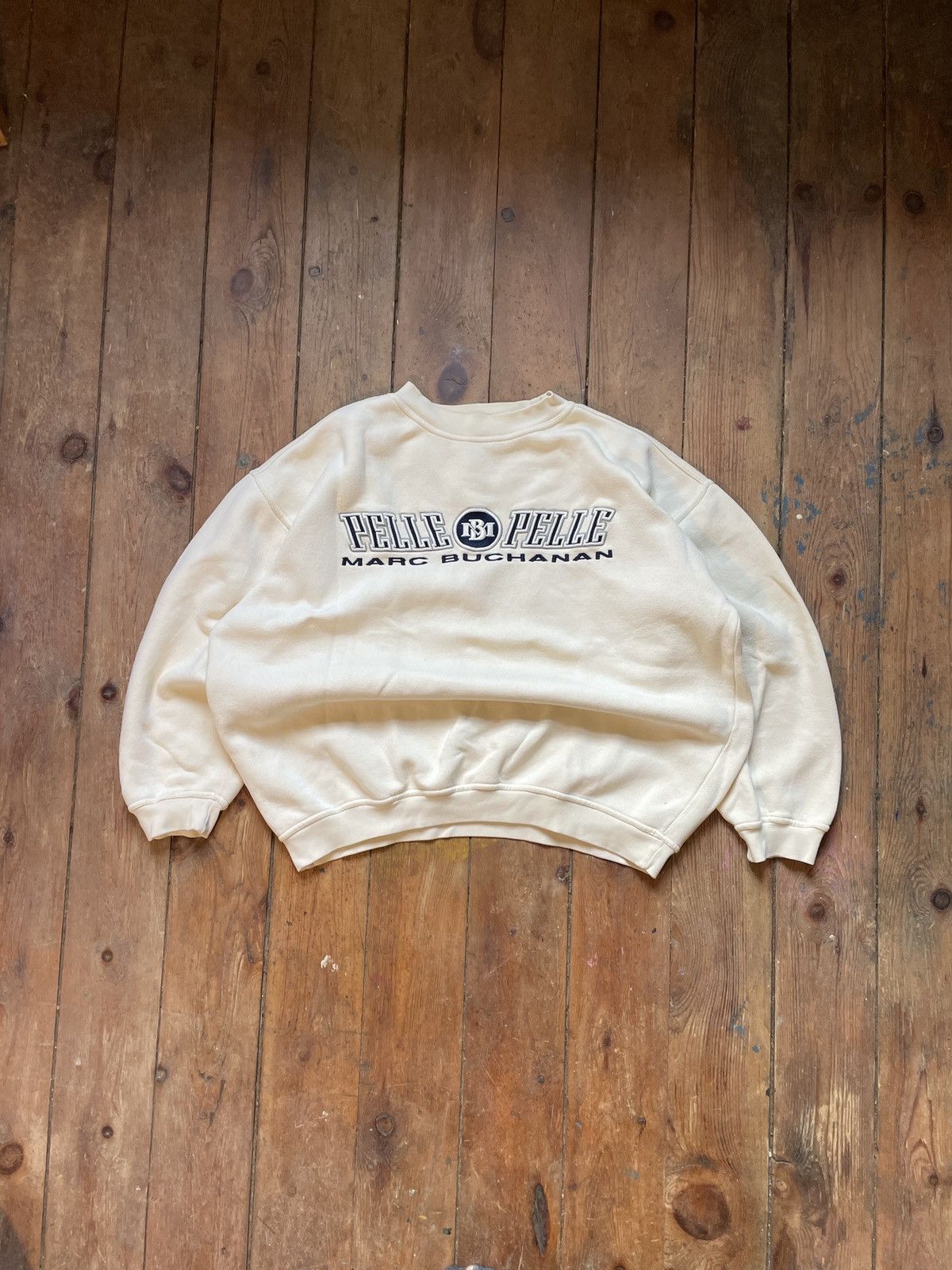 Pelle Pelle Rare Vintage Pelle Pelle Marc Buchanan sweatshirt 80s Size US L / EU 52-54 / 3 - 1 Thumbnail