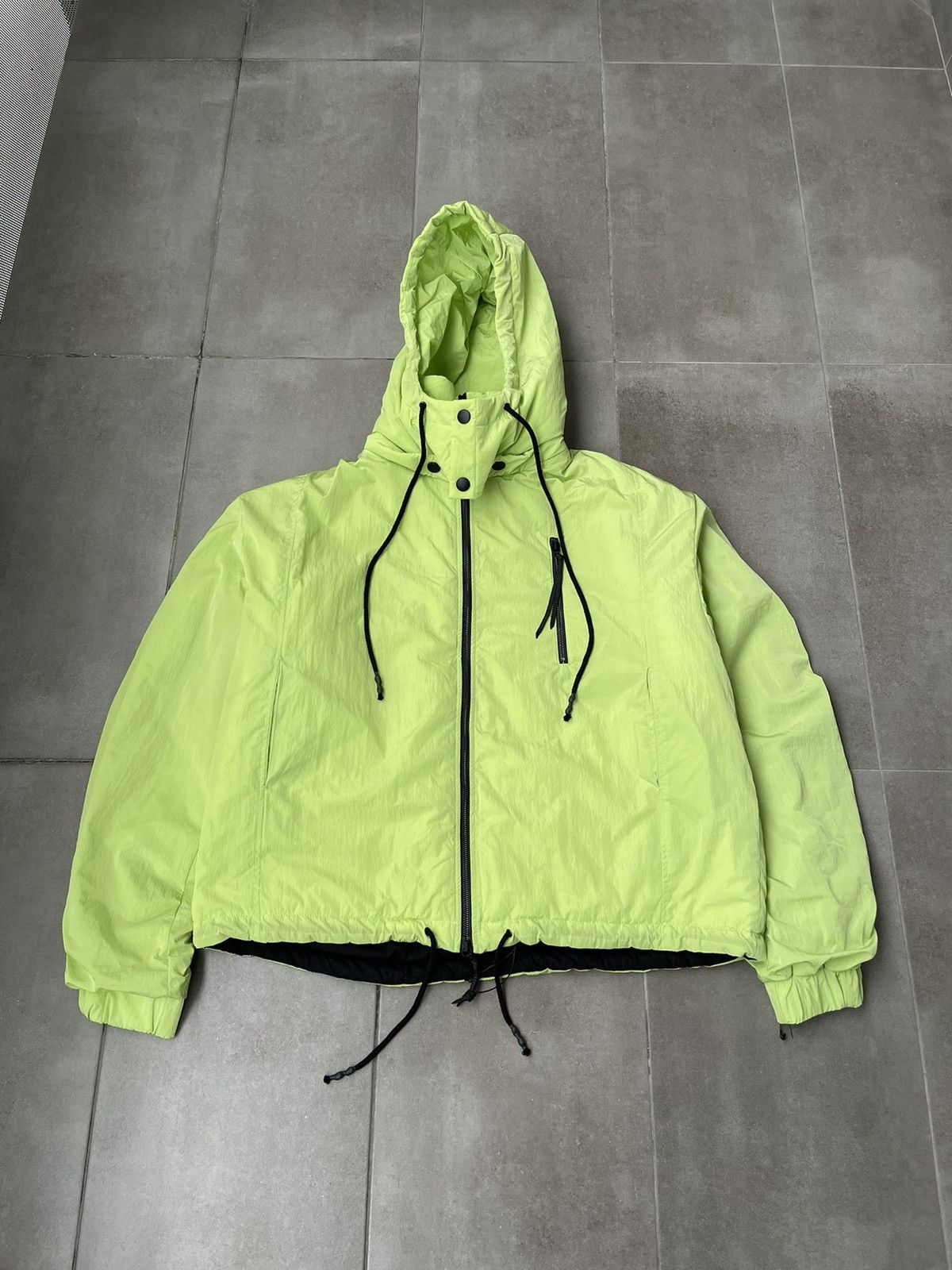 Japanese Brand !DS! AW22 Zsigmond Zeliz Acid Green Track Jacket Coat Size US L / EU 52-54 / 3 - 7 Thumbnail