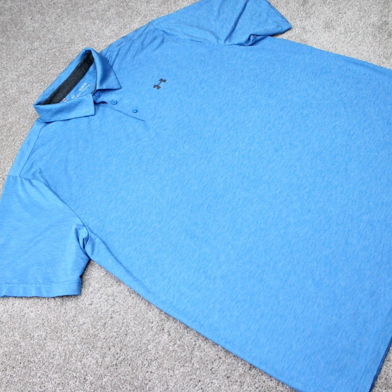 Under Armour Under Armour Polo Shirt Men 4XL Blue Short Sleeve Golf Stretch Polyester S/S Polo Size US XXL / EU 58 / 5 - 6 Thumbnail