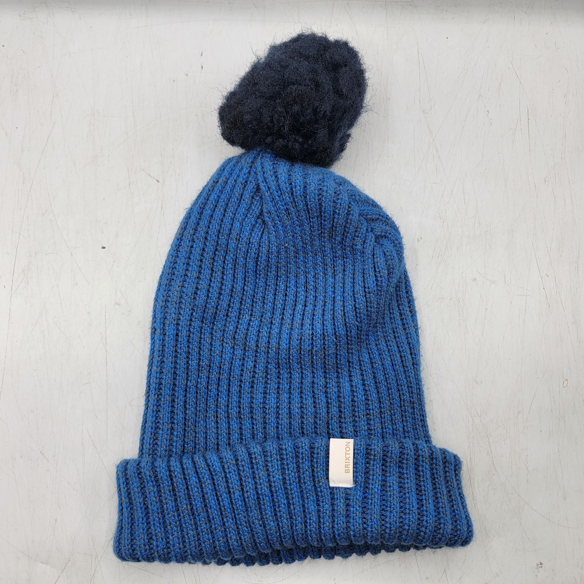 Brixton Brixton Alison Faux Fur Adults Blue Pom Beanie Hat Winter Wa Size ONE SIZE - 1 Thumbnail