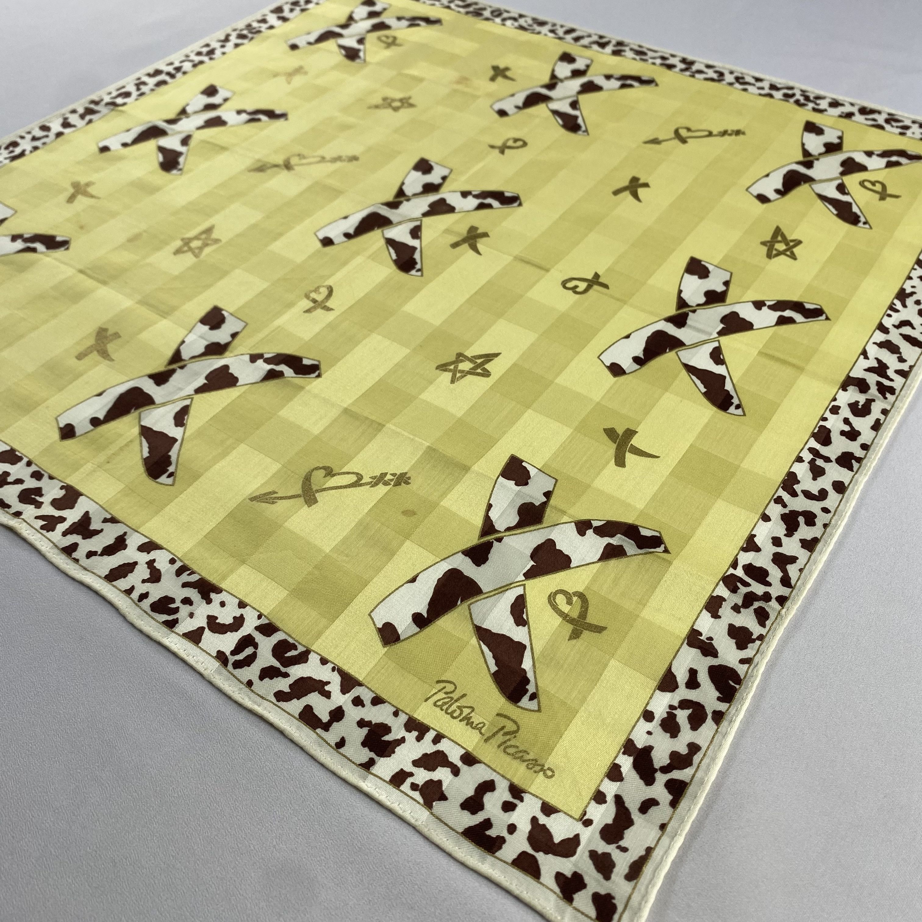 Paloma Picasso × Vintage Paloma Picasso Handkerchief / Neckerchief / Bandana-P1490 Size ONE SIZE - 2 Thumbnail