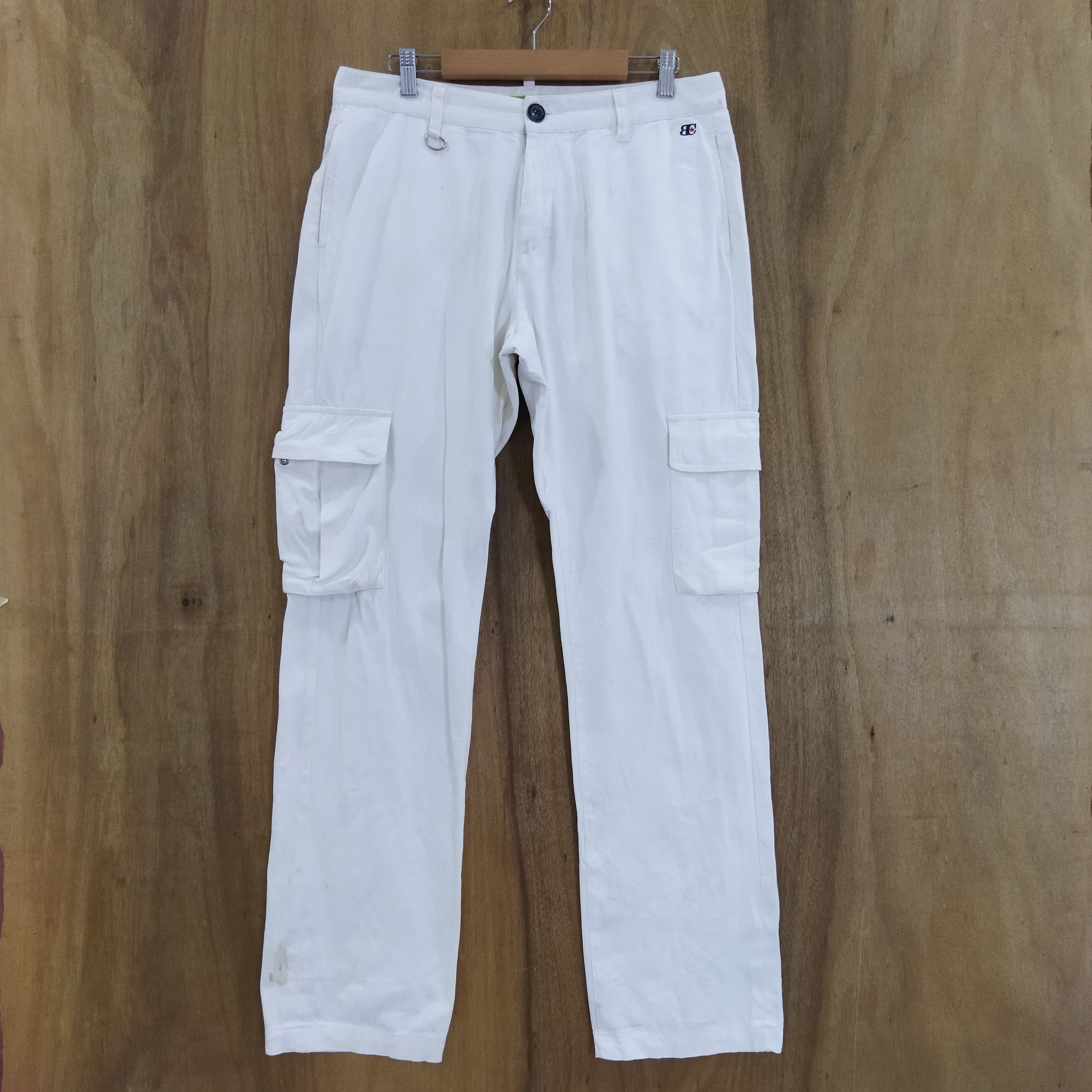 Japanese Brand BLUE CRUSH WHITE YELLO CARGO PANTS Size US 32 / EU 48 - 1 Thumbnail