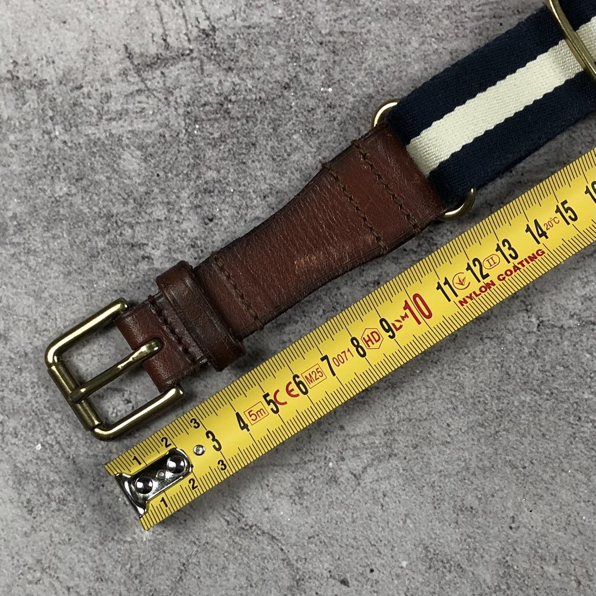 Polo Ralph Lauren Vintage 90s Polo Ralph Lauren Striped Leather Belt Size ONE SIZE - 19 Thumbnail
